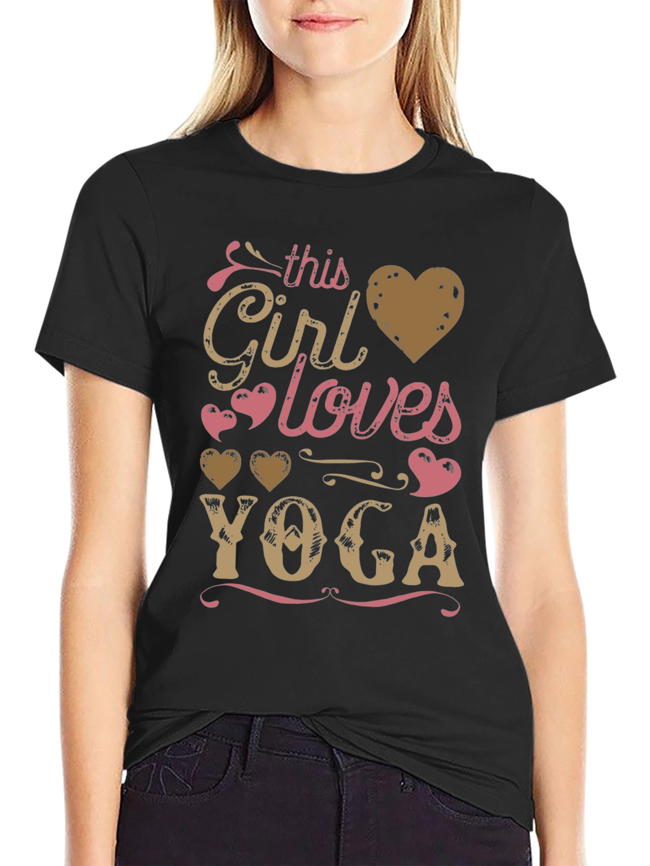 Yoga Lover T-Shirt - This Girl Loves Yoga Design
