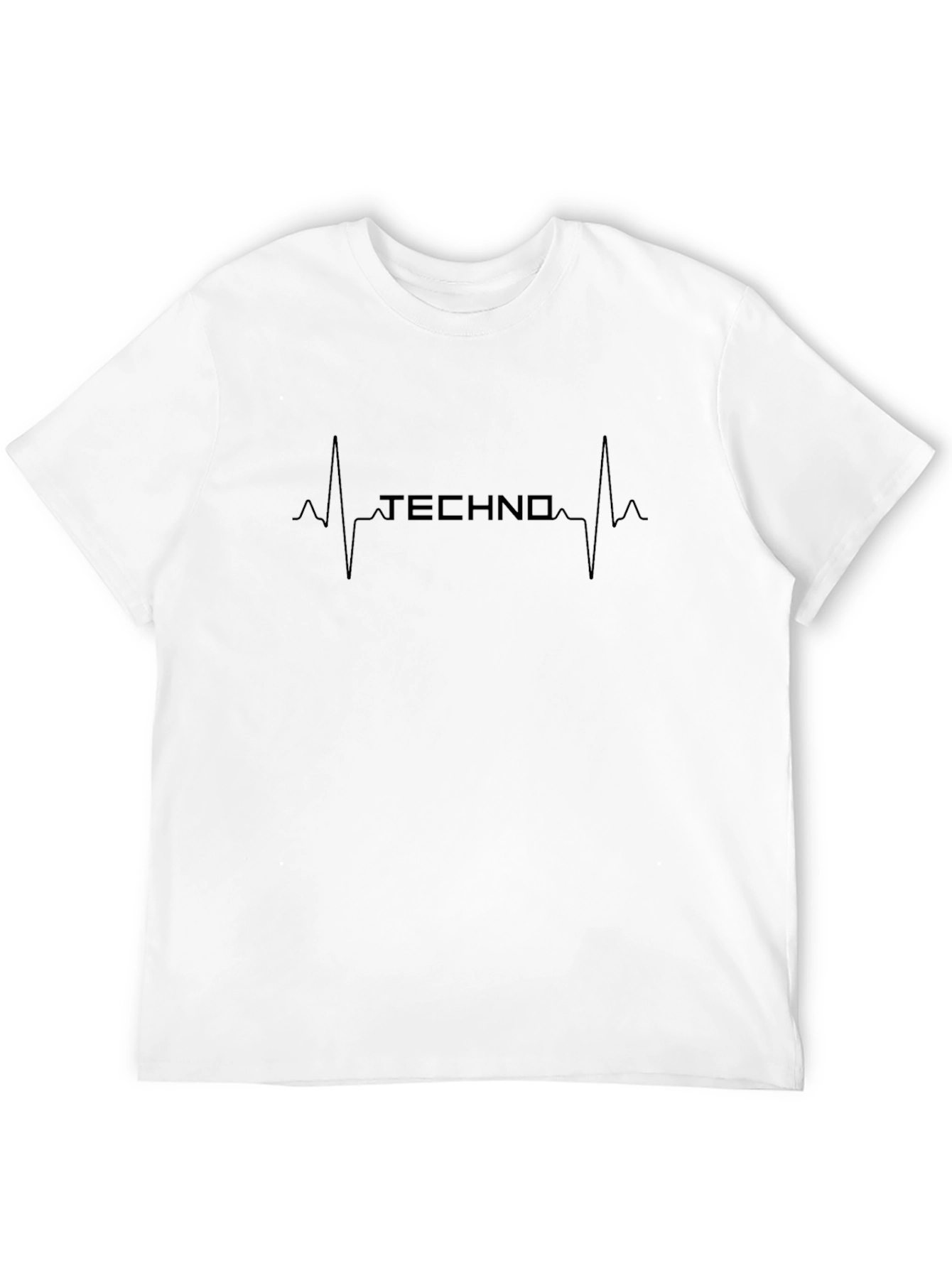 Techno Heartbeat Graphic Tee - Cool Music Lover T-Shirt