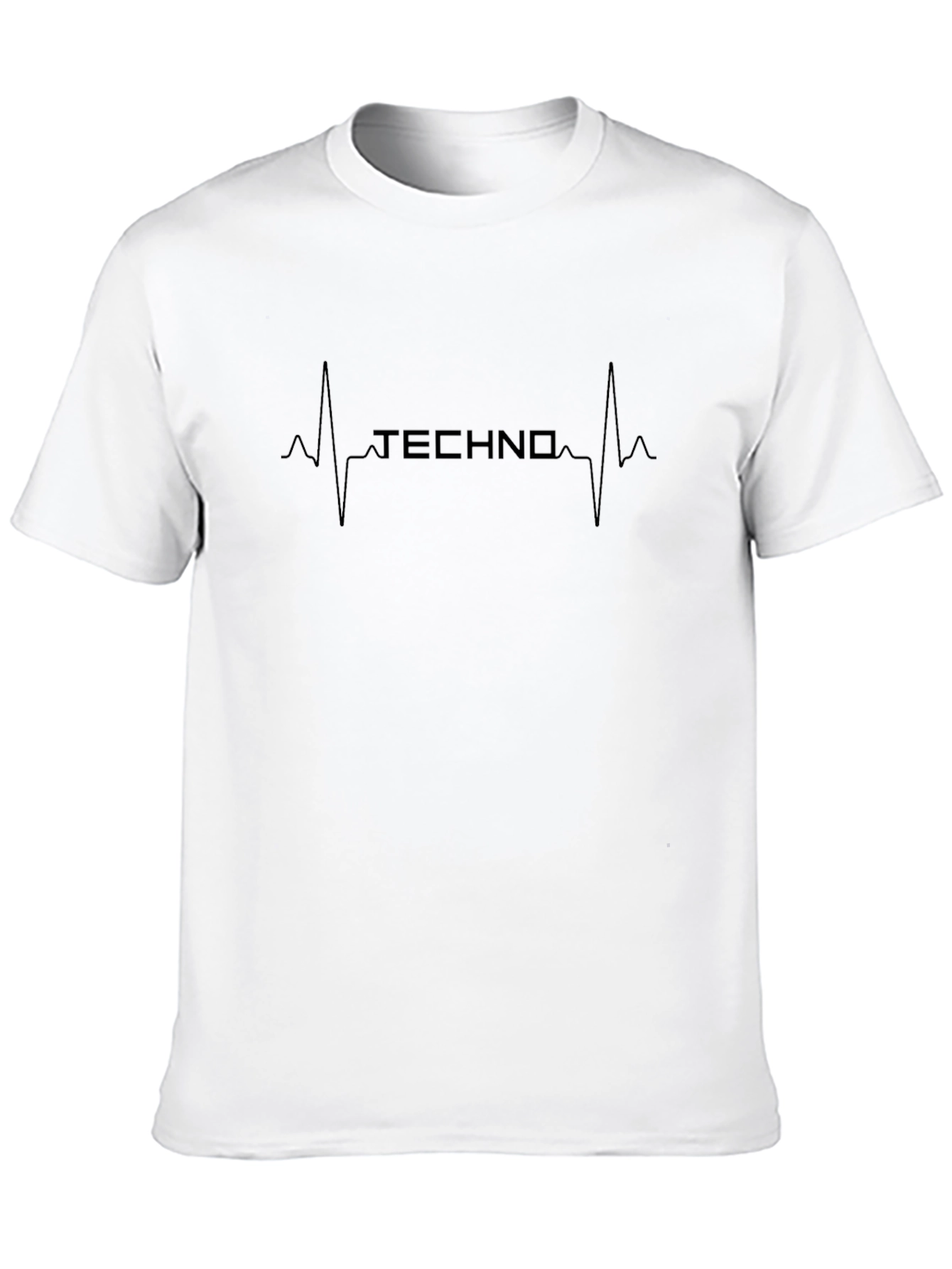 Techno Heartbeat Graphic Tee - Cool Music Lover T-Shirt