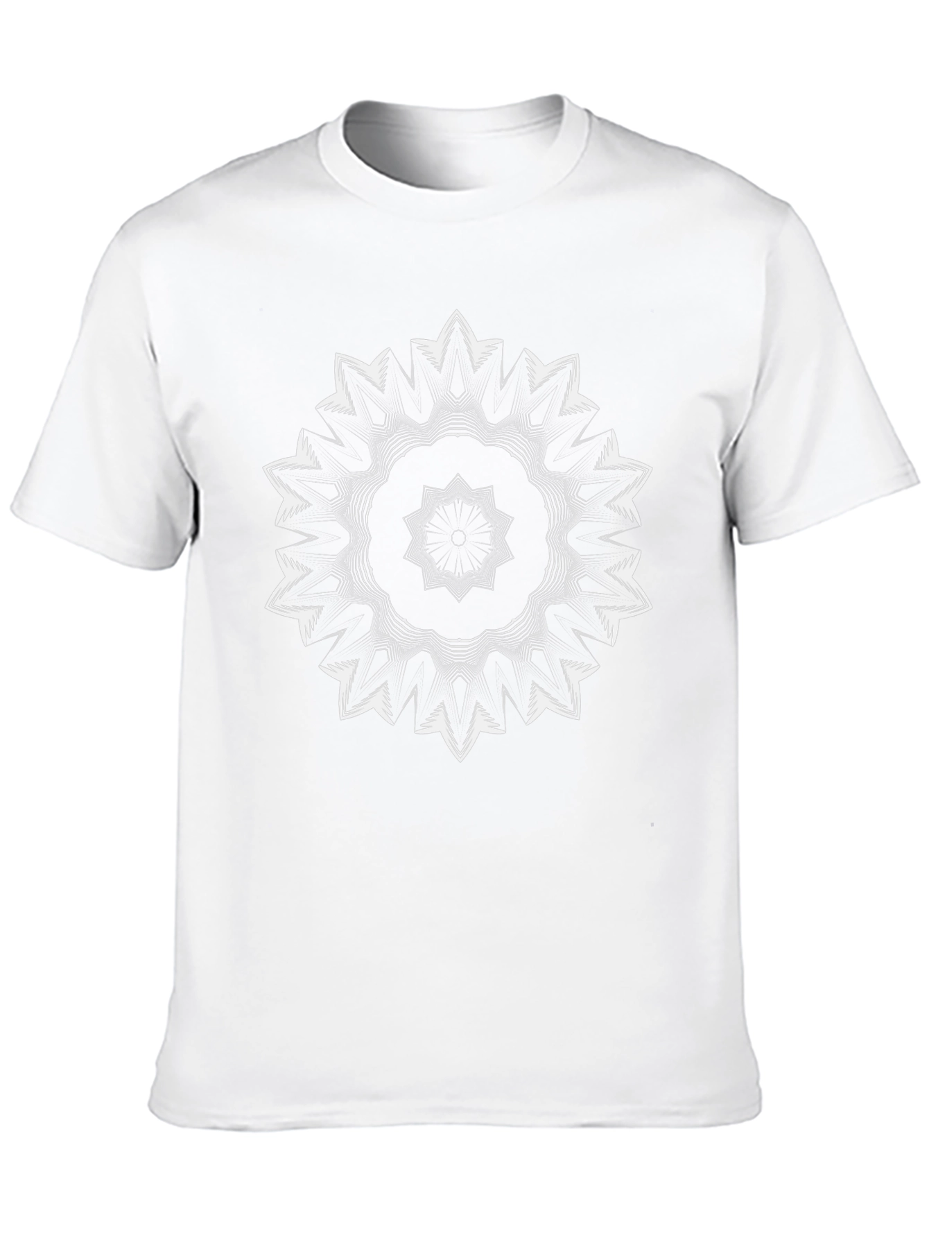 Abstract Mandala Graphic Black T-Shirt