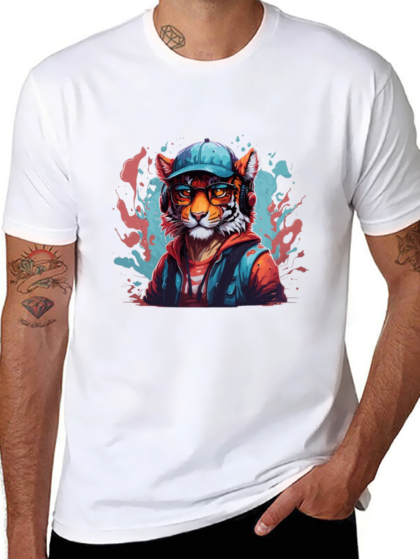 Cool Tiger Graphic T-Shirt - Trendy Streetwear