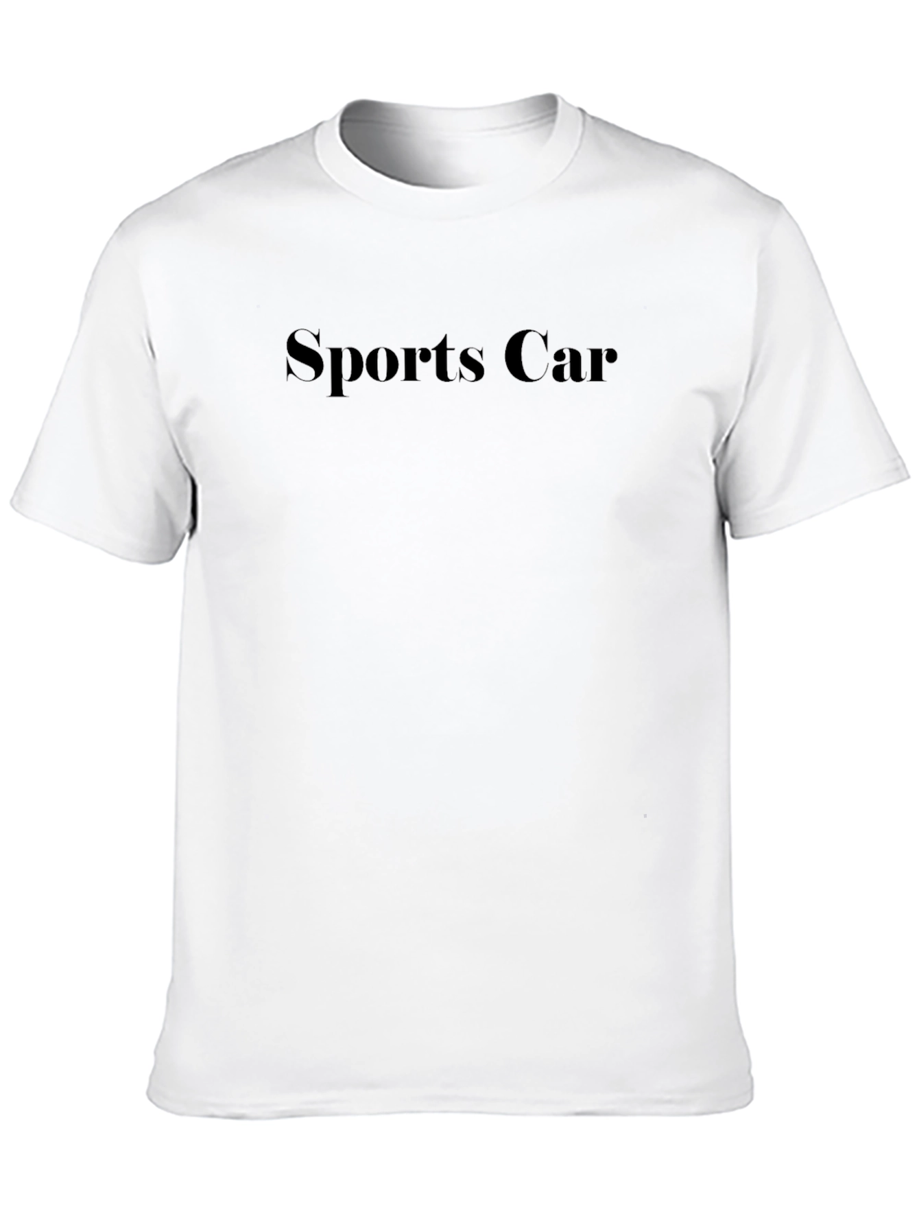 Sports Car Graphic Black T-Shirt