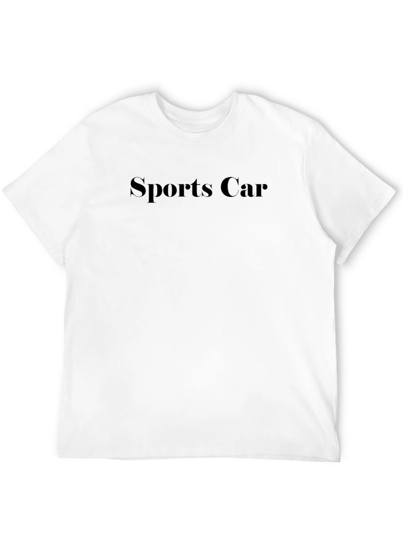 Sports Car Graphic Black T-Shirt