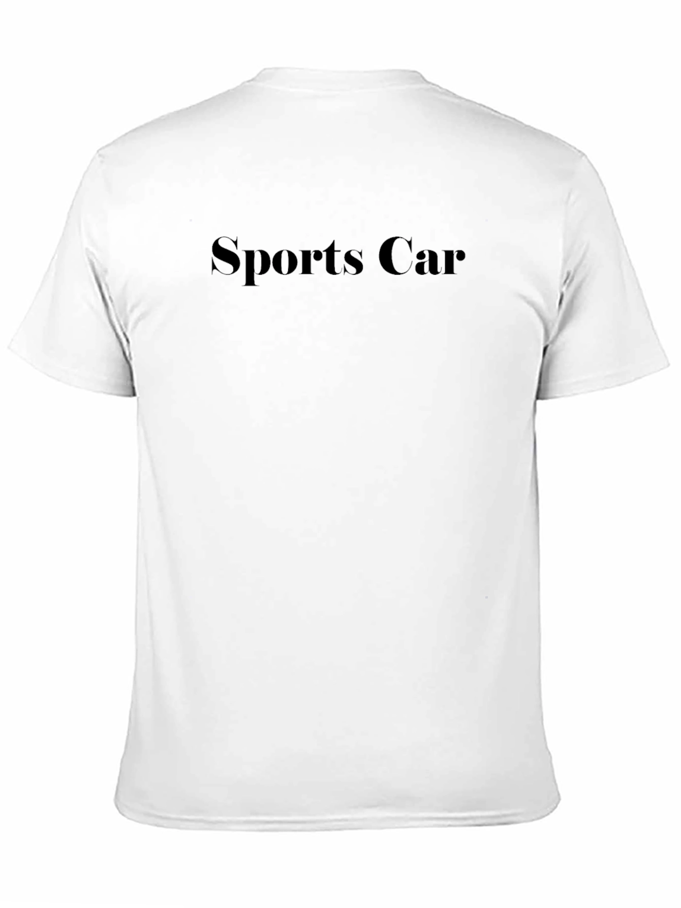 Sports Car Graphic Black T-Shirt