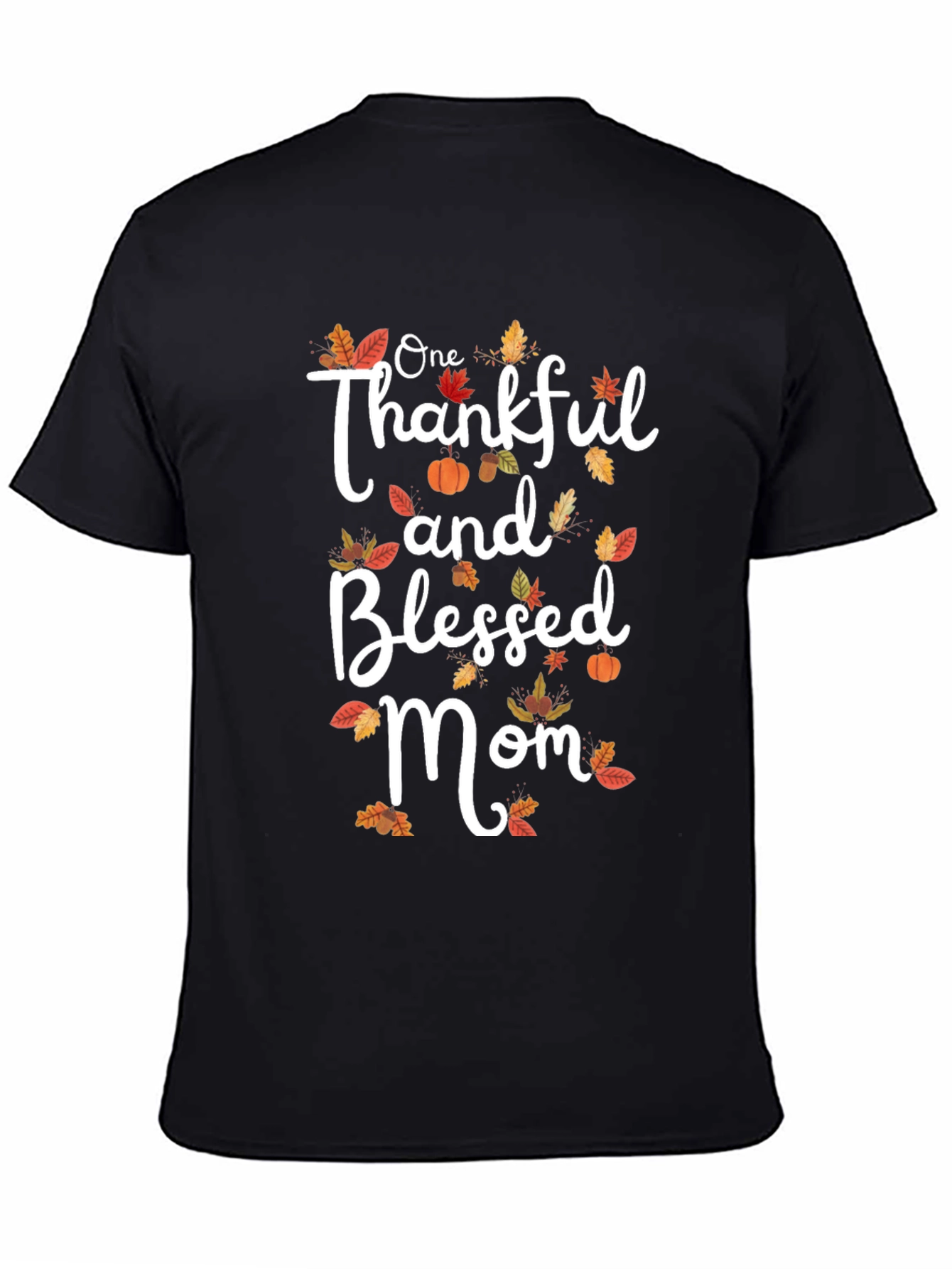 Thankful & Blessed Mom T-Shirt | Fall Graphic Tee