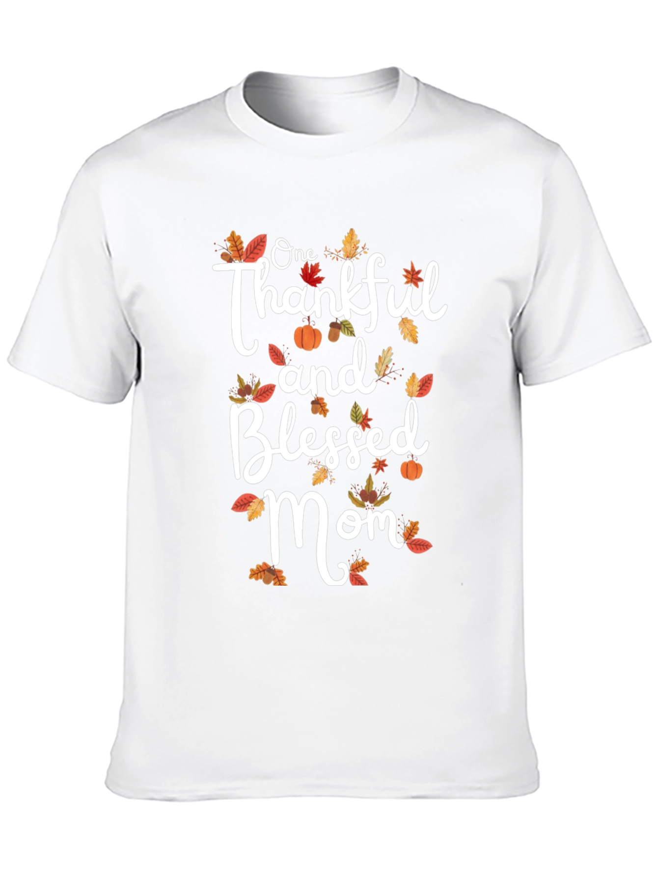 Thankful & Blessed Mom T-Shirt | Fall Graphic Tee
