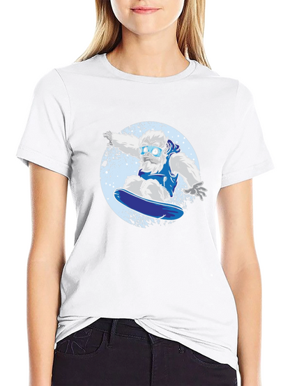 Yeti Snowboarder Graphic Tee