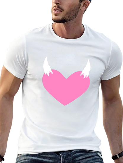 Heart with Horns Graphic Tee - Black