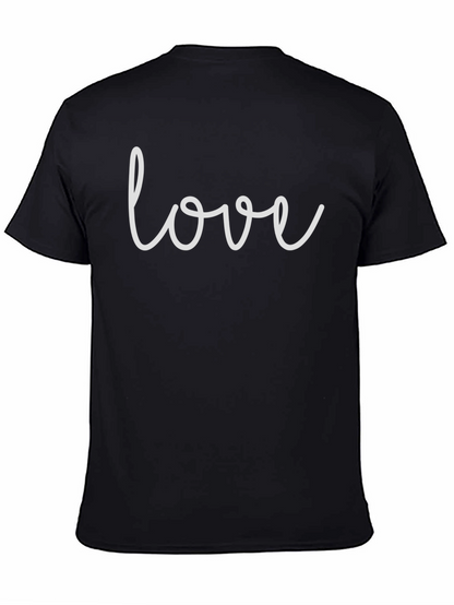 Love Script Black T-Shirt