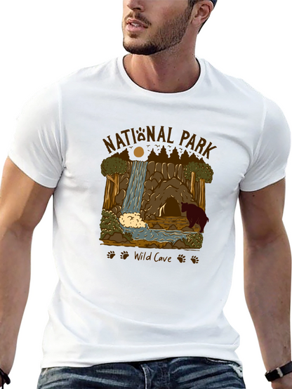 National Park Wild Cave Black T-Shirt