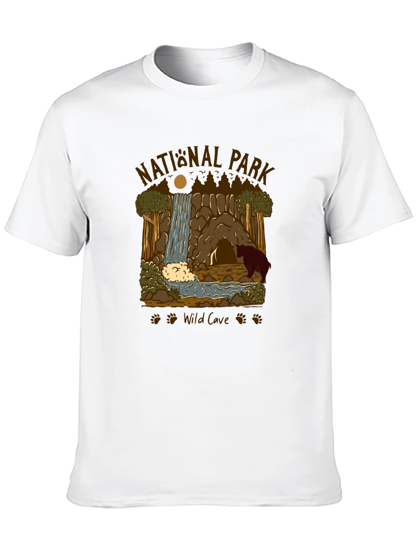National Park Wild Cave Black T-Shirt