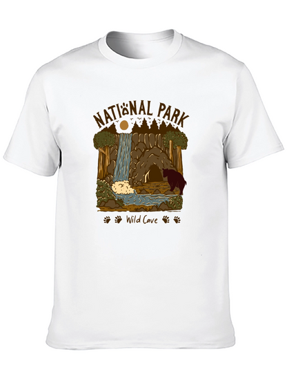 National Park Wild Cave Black T-Shirt