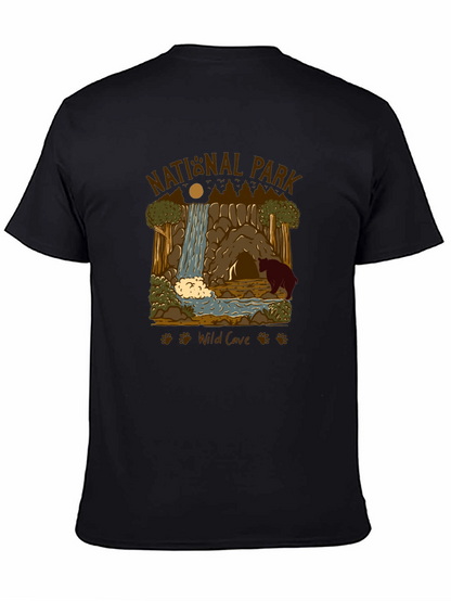 National Park Wild Cave Black T-Shirt