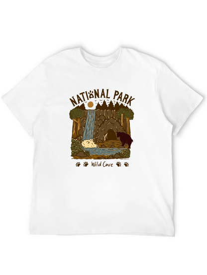 National Park Wild Cave Black T-Shirt