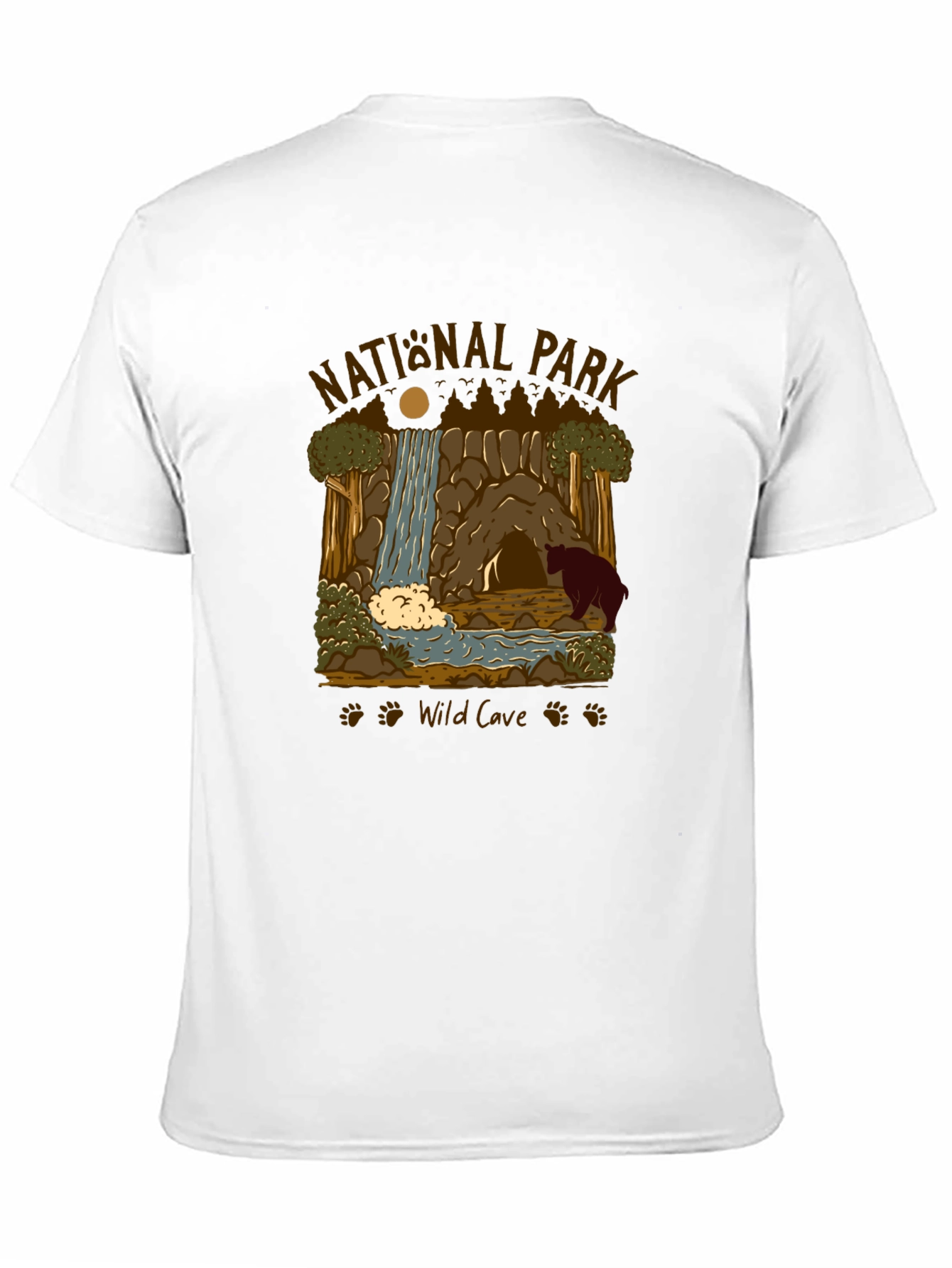 National Park Wild Cave Black T-Shirt