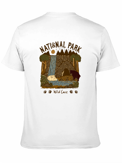 National Park Wild Cave Black T-Shirt