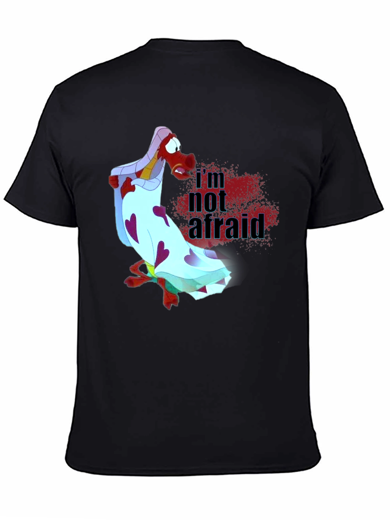 Mulan Mushu Im Not Afraid Graphic T-Shirt