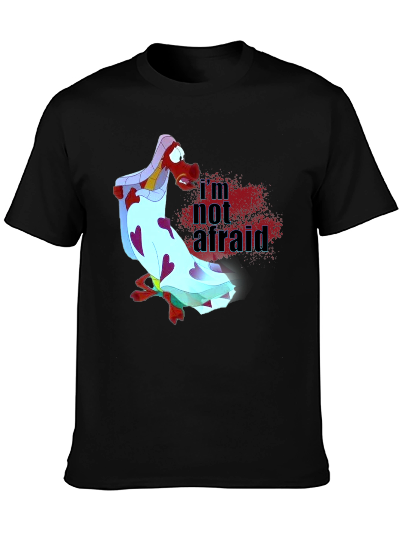 Mulan Mushu Im Not Afraid Graphic T-Shirt