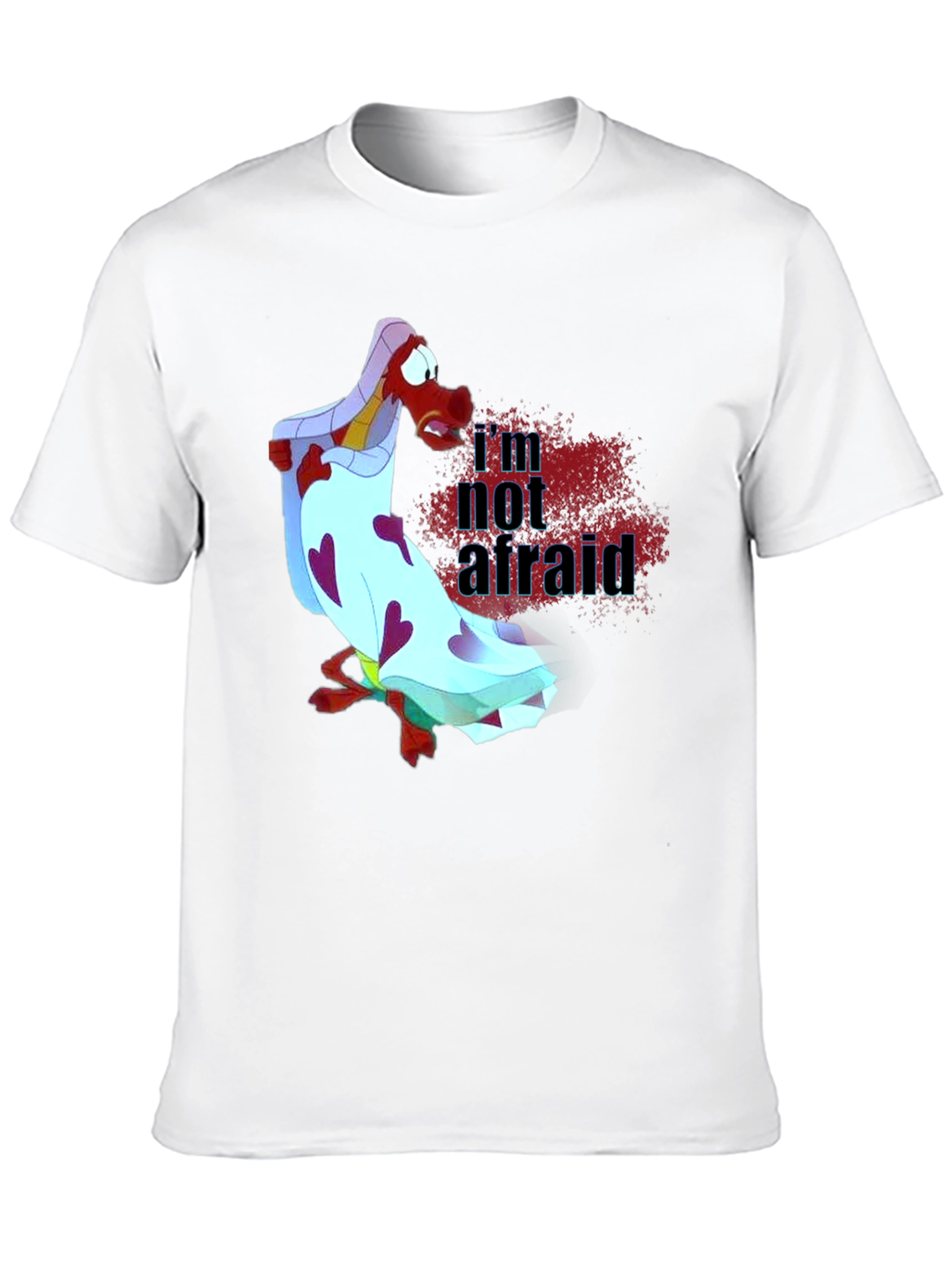 Mulan Mushu Im Not Afraid Graphic T-Shirt