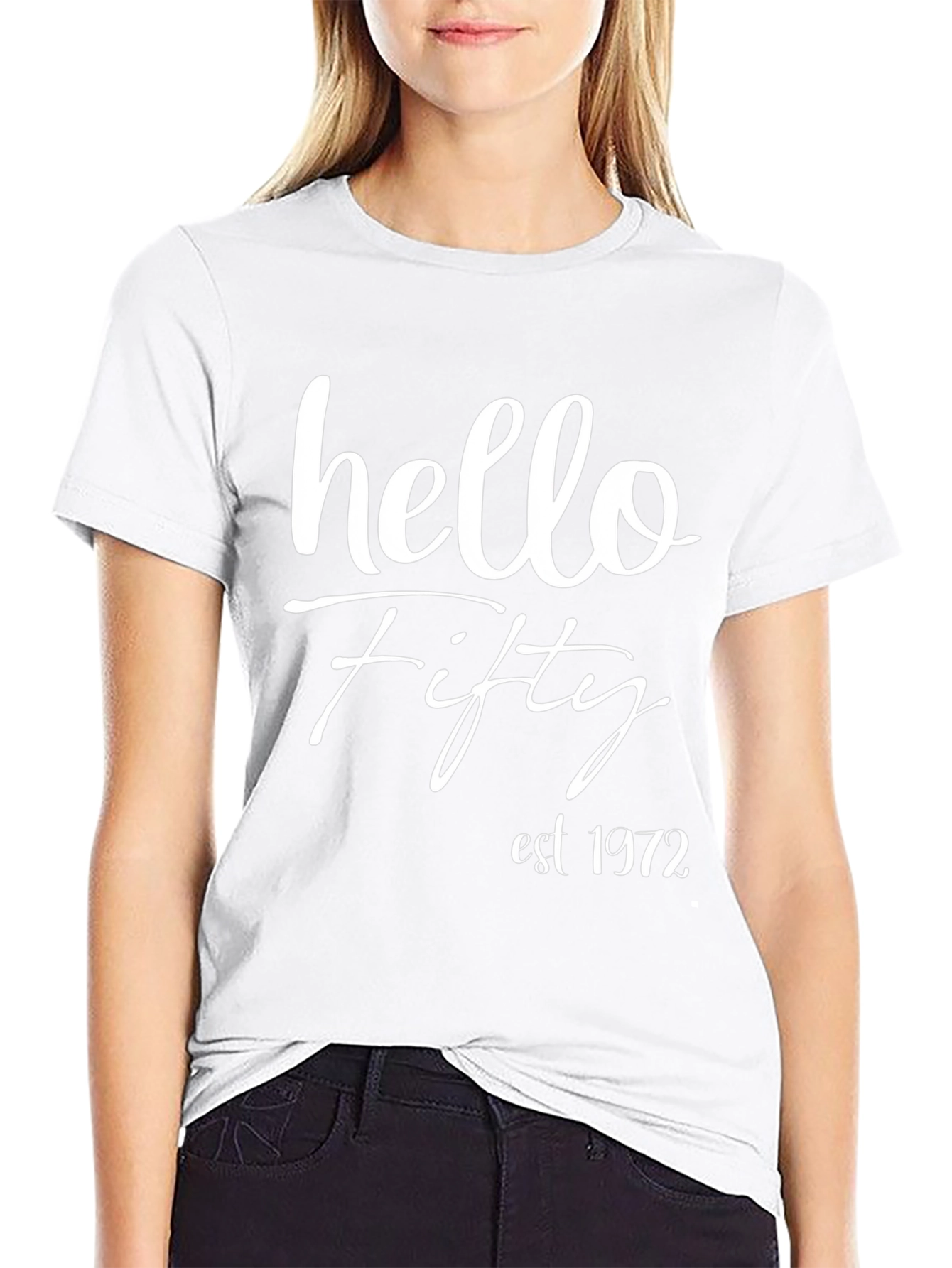 Hello Fifty Est 1972 Birthday T-Shirt