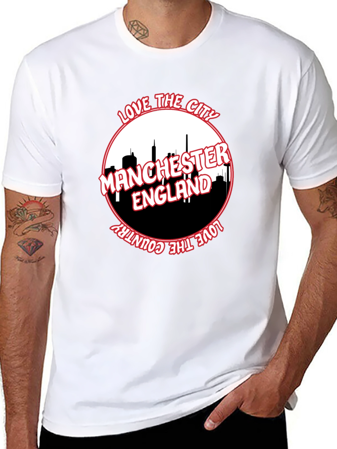 Manchester England T-Shirt - City & Country Love