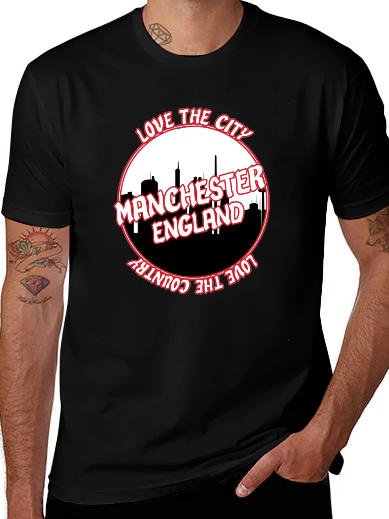 Manchester England T-Shirt - City & Country Love