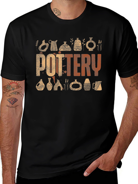 Pottery Graphic T-Shirt - Vintage Style Tee
