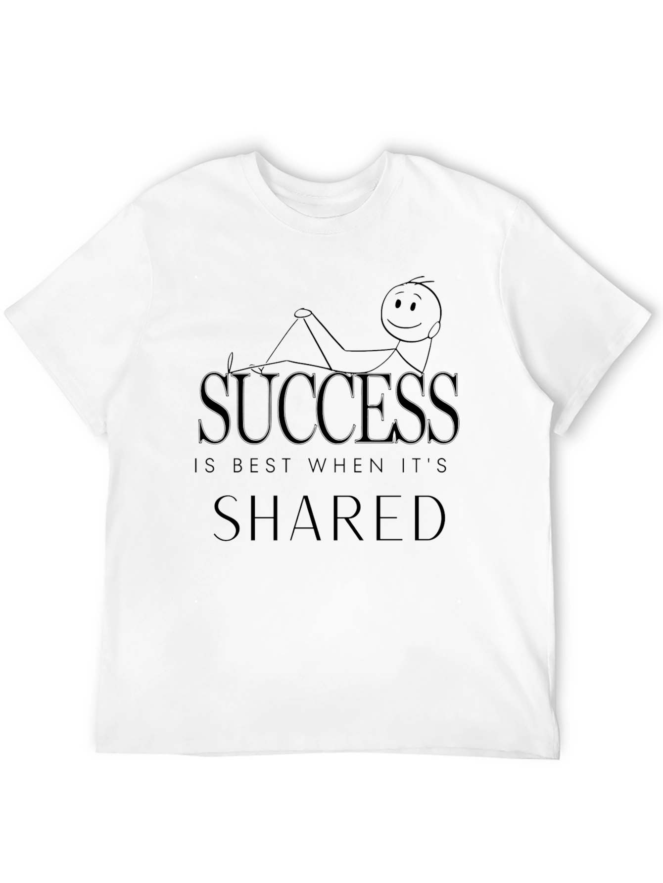 Success is Shared Graphic Tee - Black Unisex T-Shirt