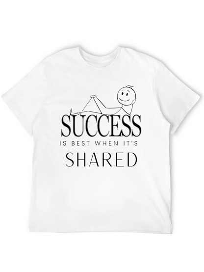 Success is Shared Graphic Tee - Black Unisex T-Shirt