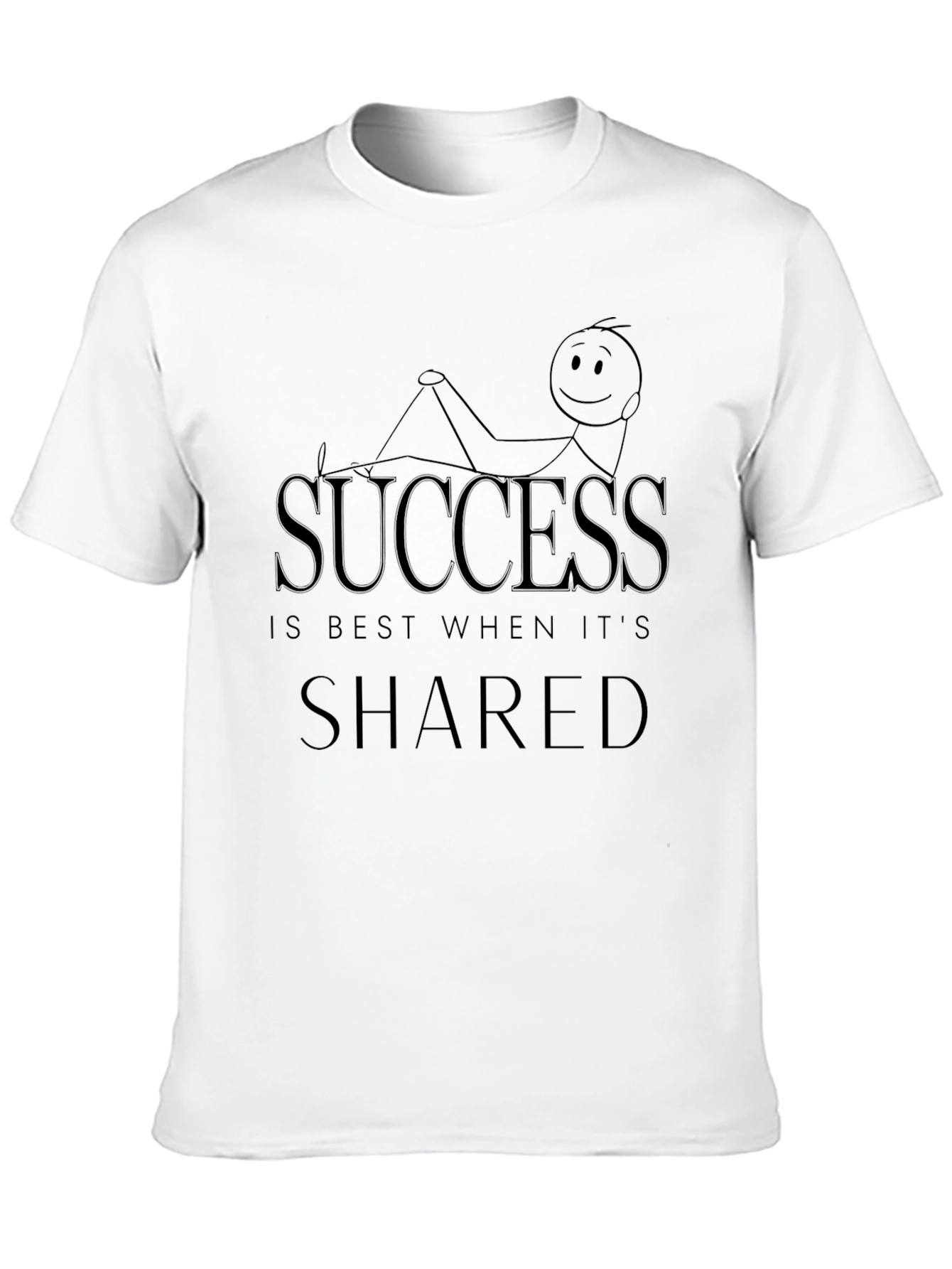 Success is Shared Graphic Tee - Black Unisex T-Shirt