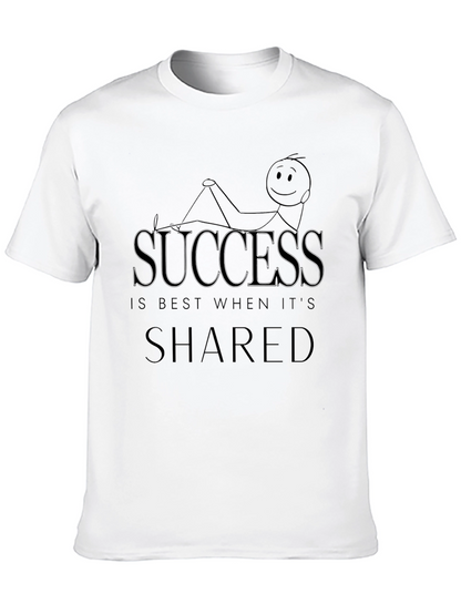 Success is Shared Graphic Tee - Black Unisex T-Shirt