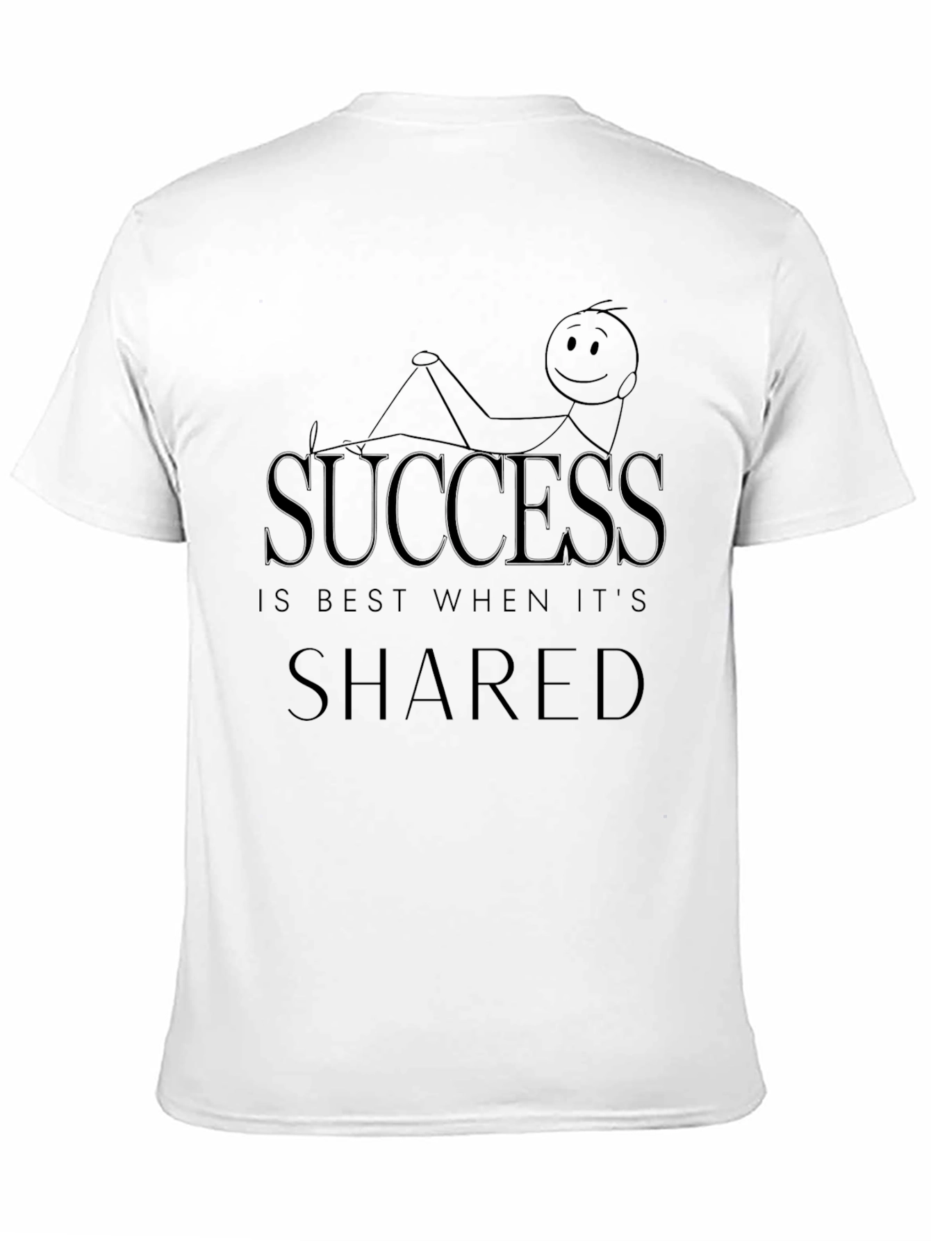 Success is Shared Graphic Tee - Black Unisex T-Shirt