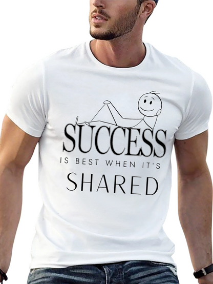 Success is Shared Graphic Tee - Black Unisex T-Shirt