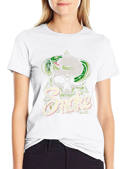 Skull & Snake Graphic Tee - Mens Black T-Shirt