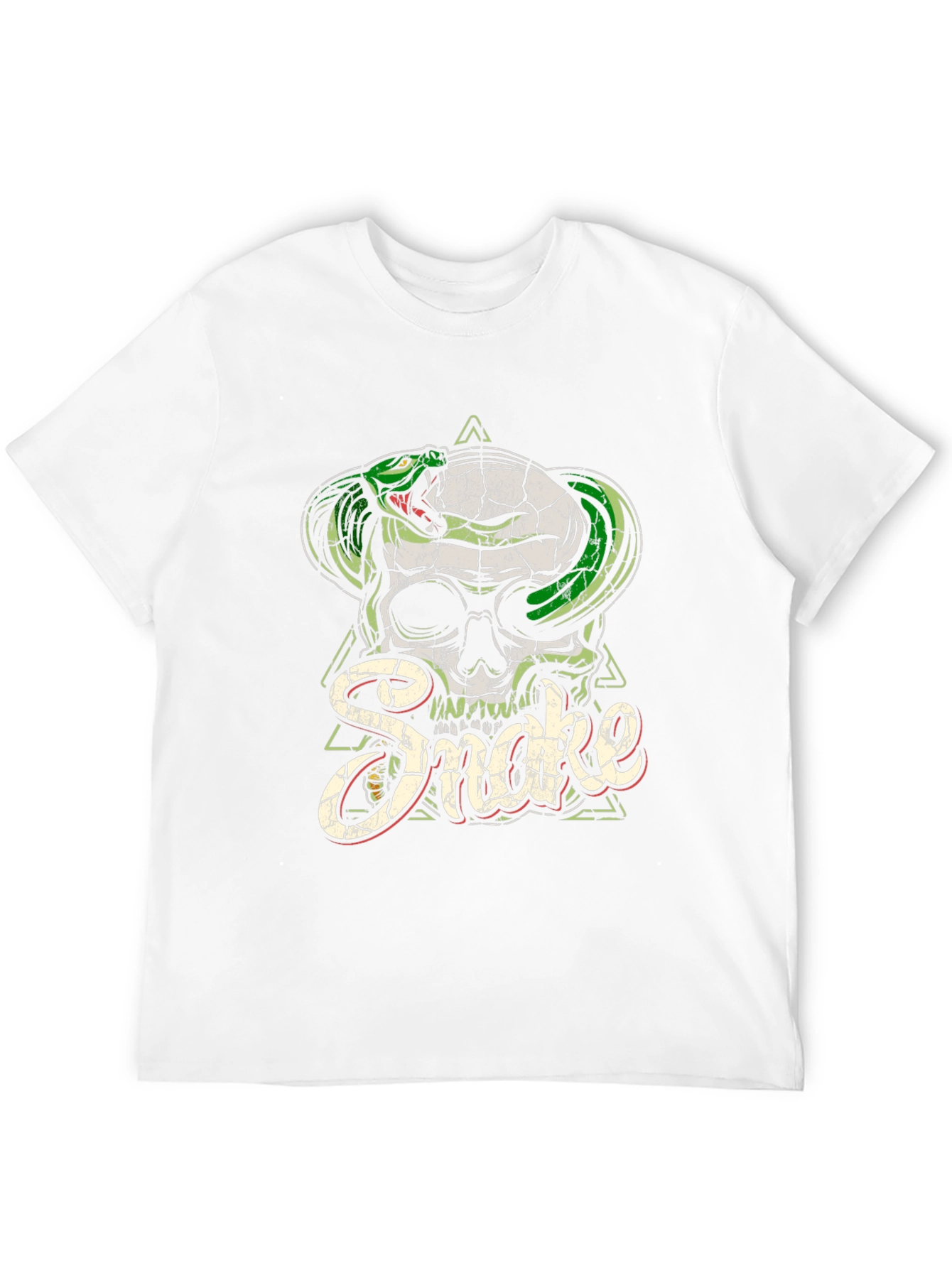 Skull & Snake Graphic Tee - Mens Black T-Shirt