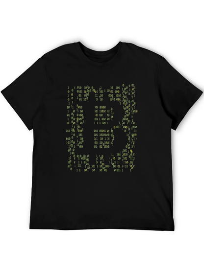 Binary Code Graphic T-Shirt