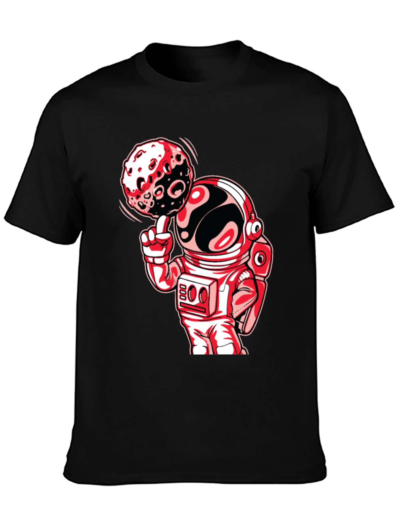 Astronaut Moon Spin Graphic T-Shirt