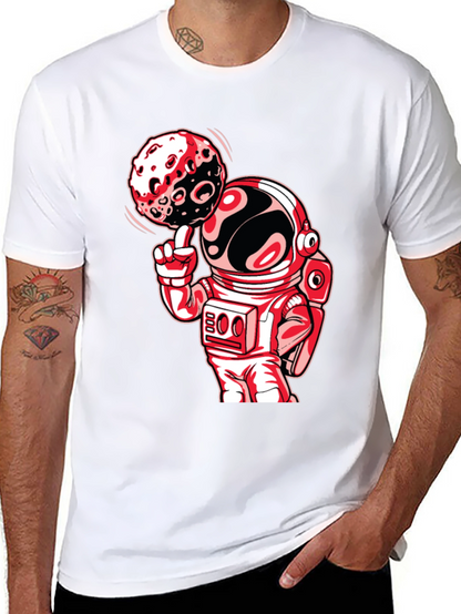 Astronaut Moon Spin Graphic T-Shirt