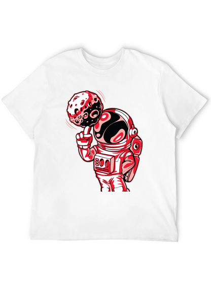 Astronaut Moon Spin Graphic T-Shirt