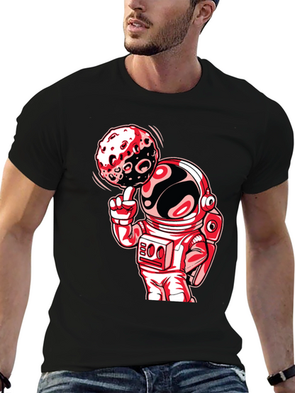 Astronaut Moon Spin Graphic T-Shirt