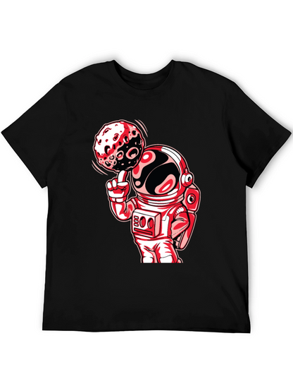Astronaut Moon Spin Graphic T-Shirt