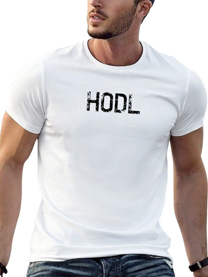 HODL Crypto Black T-Shirt - Invest & Hold!