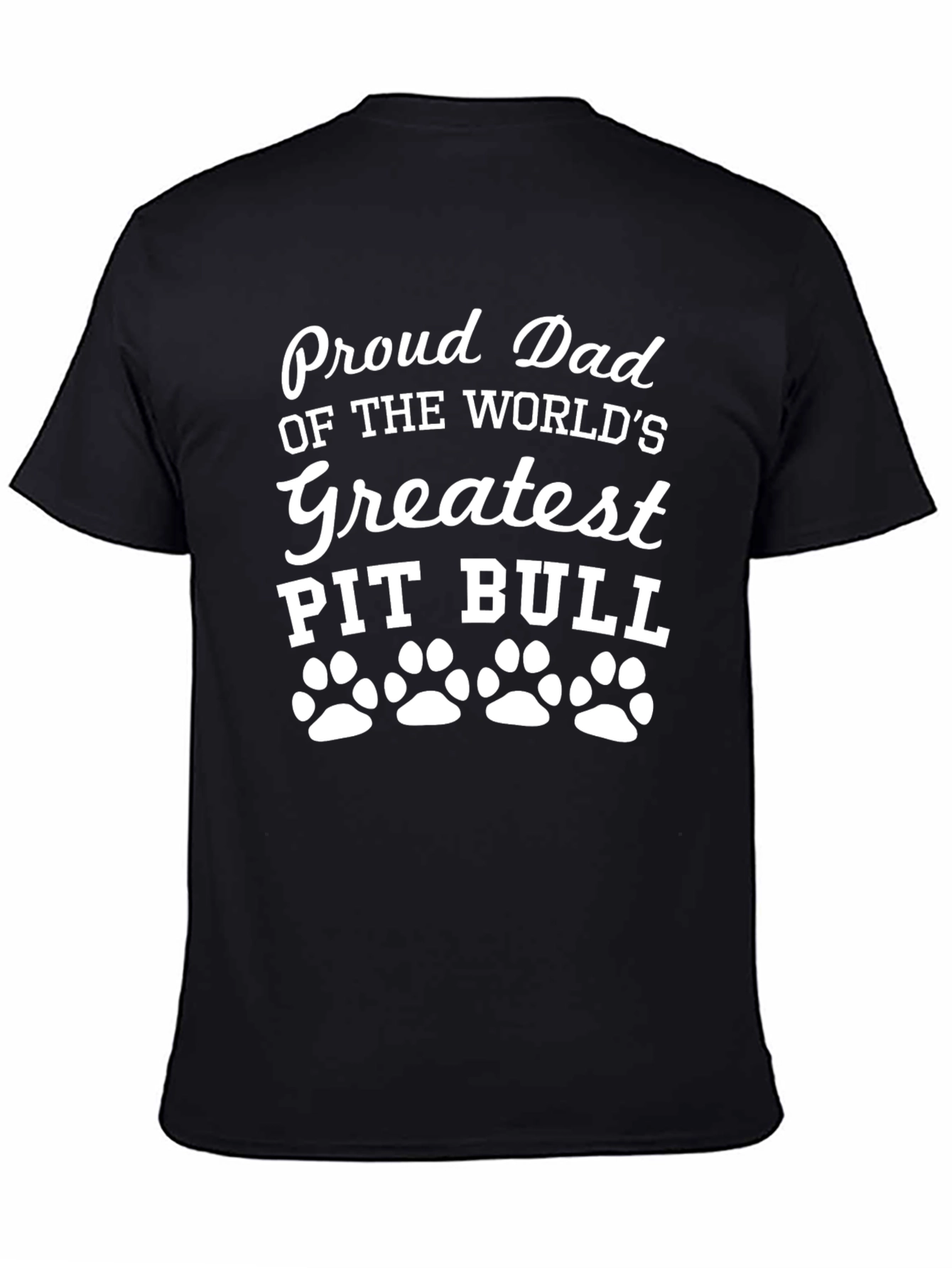Proud Pit Bull Dad Graphic Tee