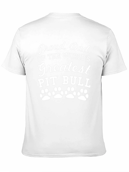 Proud Pit Bull Dad Graphic Tee