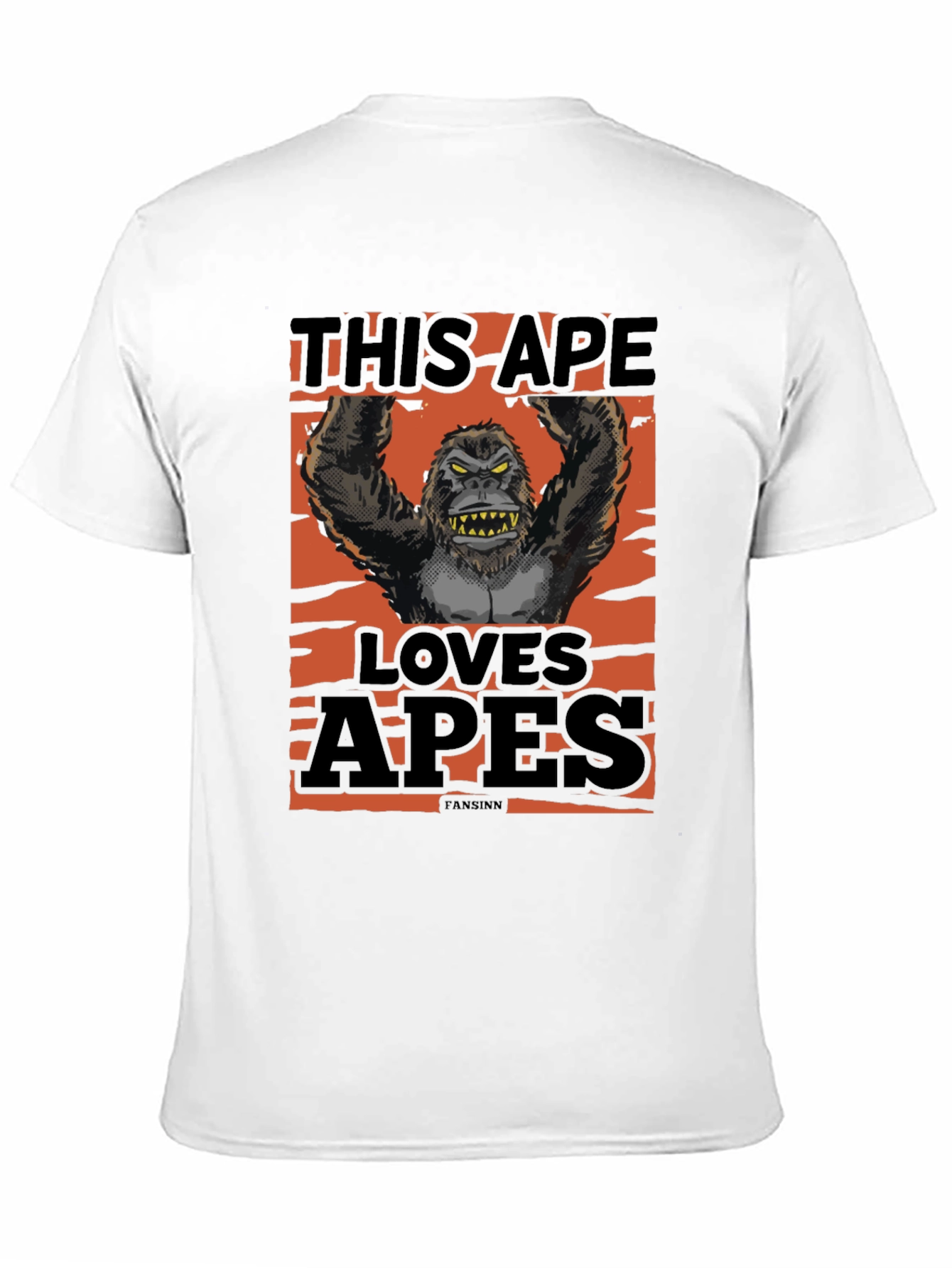 This Ape Loves Apes Graphic T-Shirt - Black