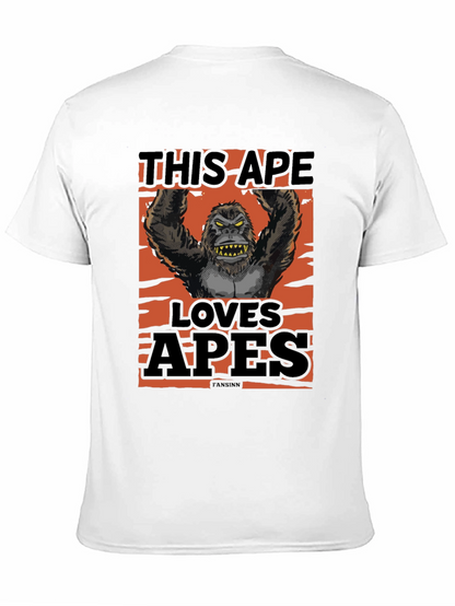 This Ape Loves Apes Graphic T-Shirt - Black