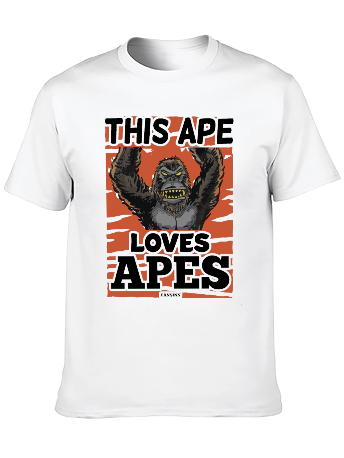 This Ape Loves Apes Graphic T-Shirt - Black