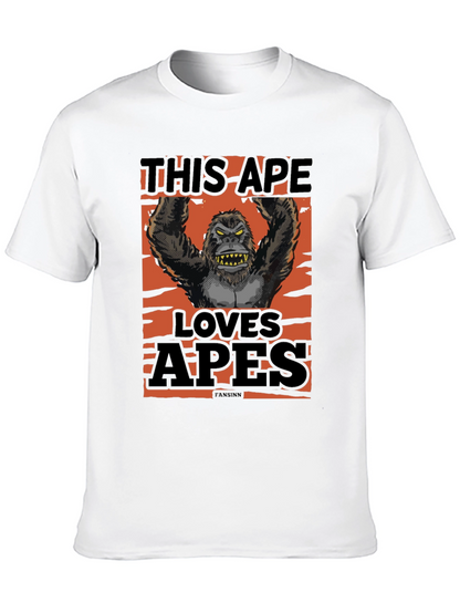 This Ape Loves Apes Graphic T-Shirt - Black
