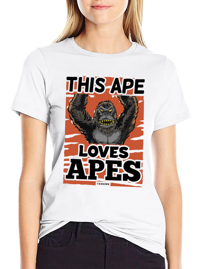 This Ape Loves Apes Graphic T-Shirt - Black