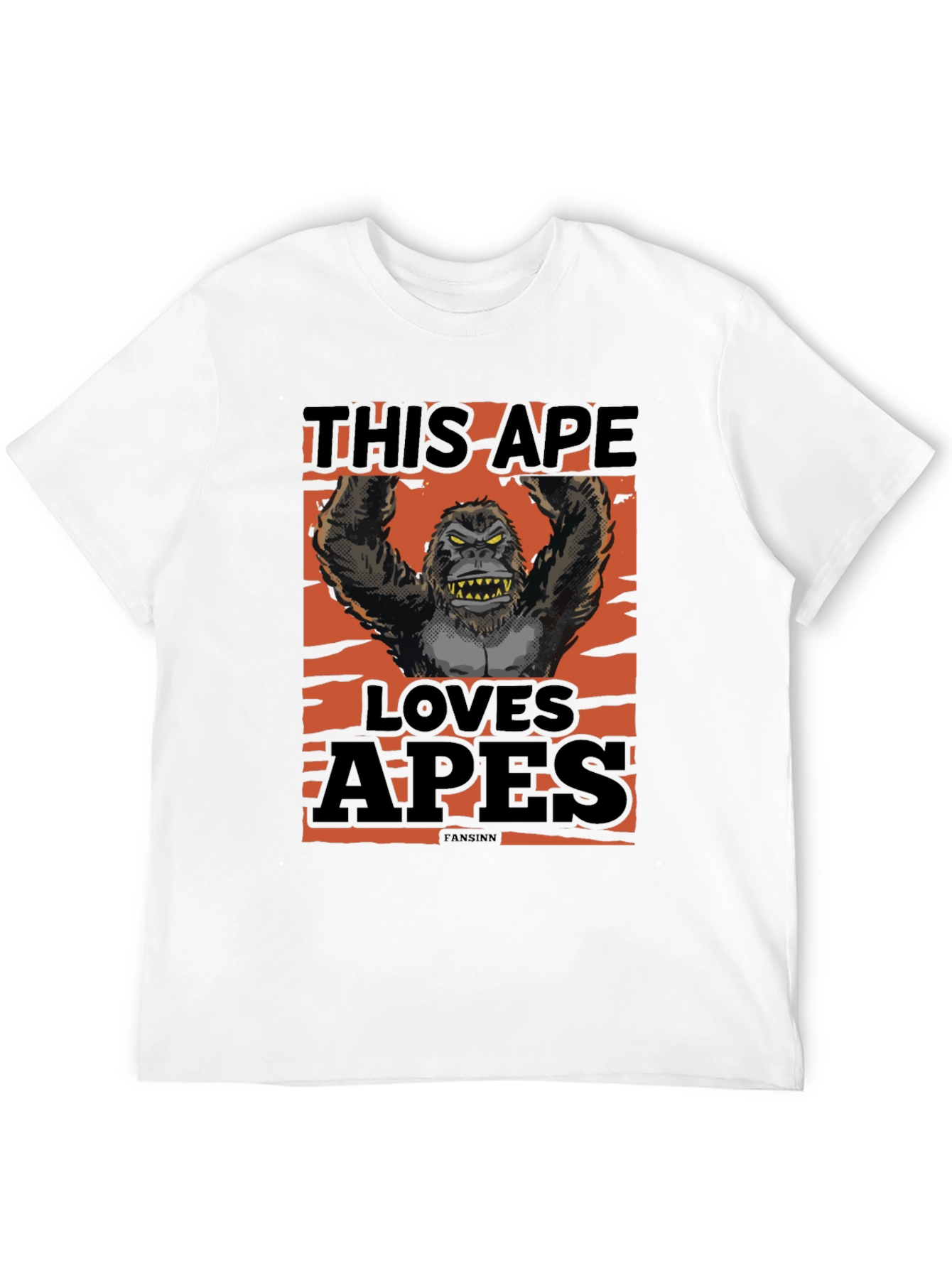 This Ape Loves Apes Graphic T-Shirt - Black